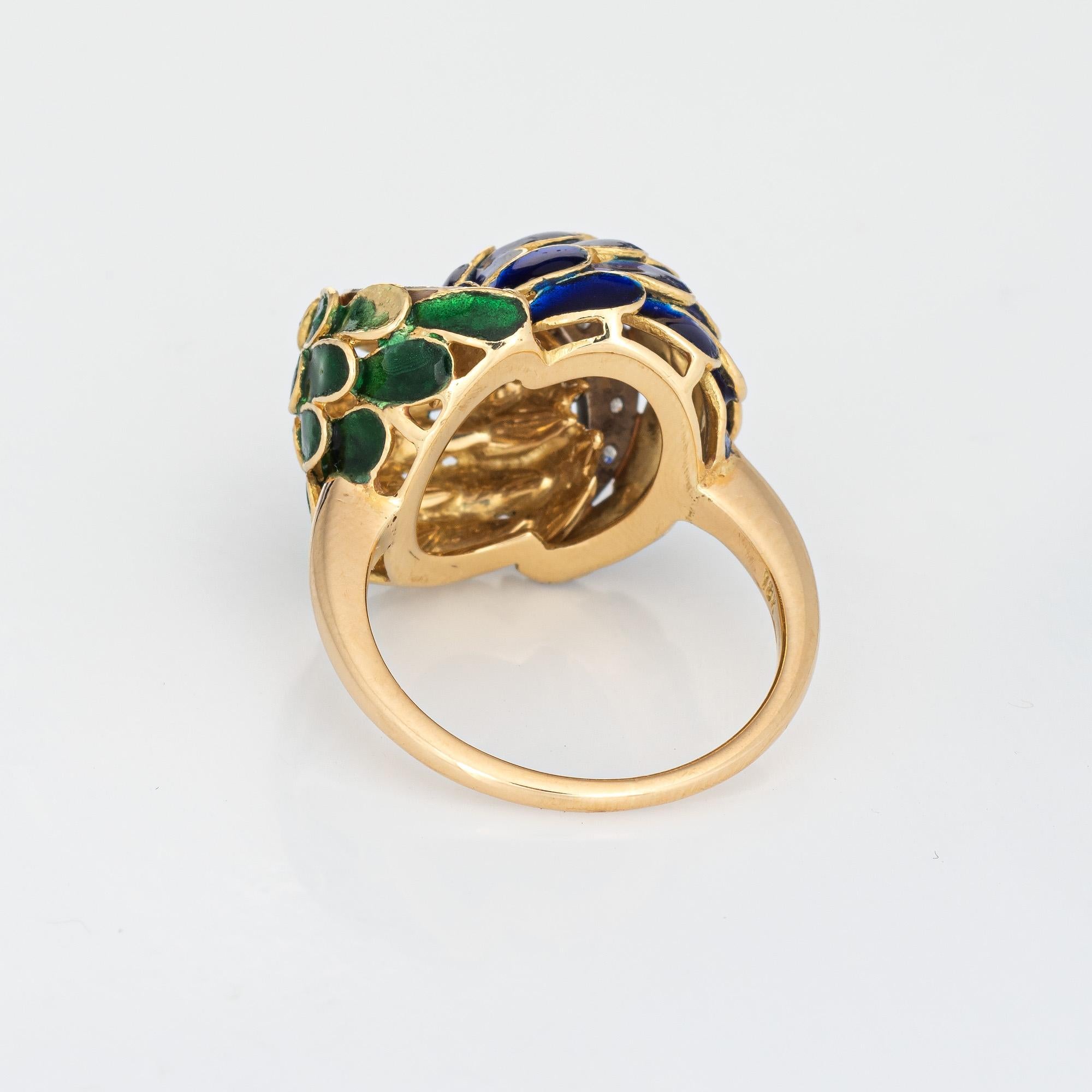 vintage enamel ring
