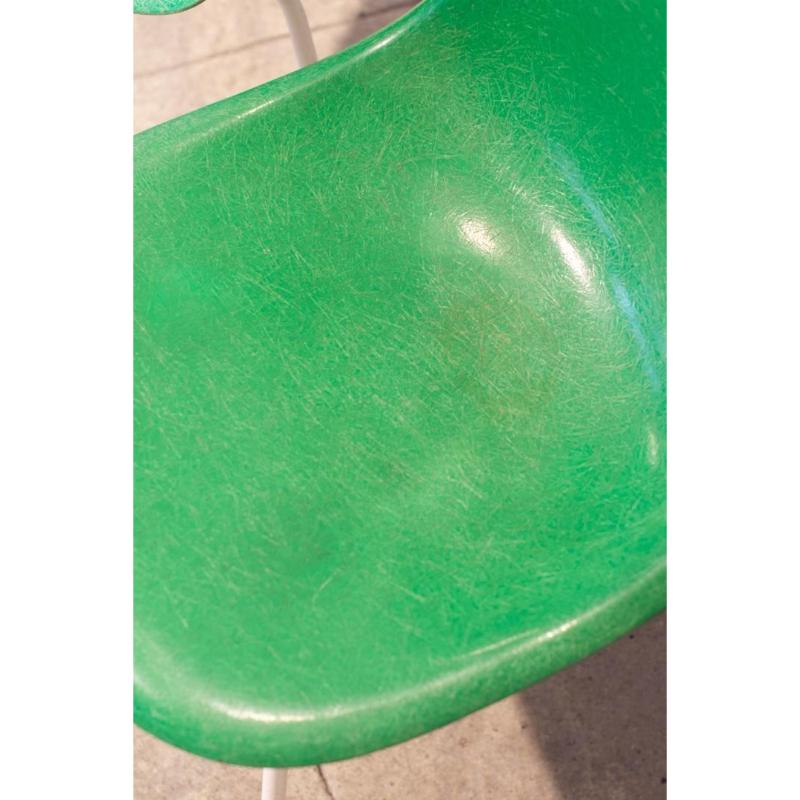Sedie Vintage Green DSX -H Base di Charles & Ray Eames per Herman Miller, anni '60 in vendita 5