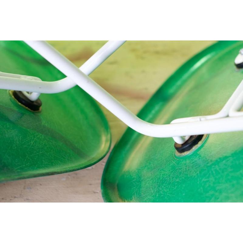 Sedie Vintage Green DSX -H Base di Charles & Ray Eames per Herman Miller, anni '60 in vendita 6