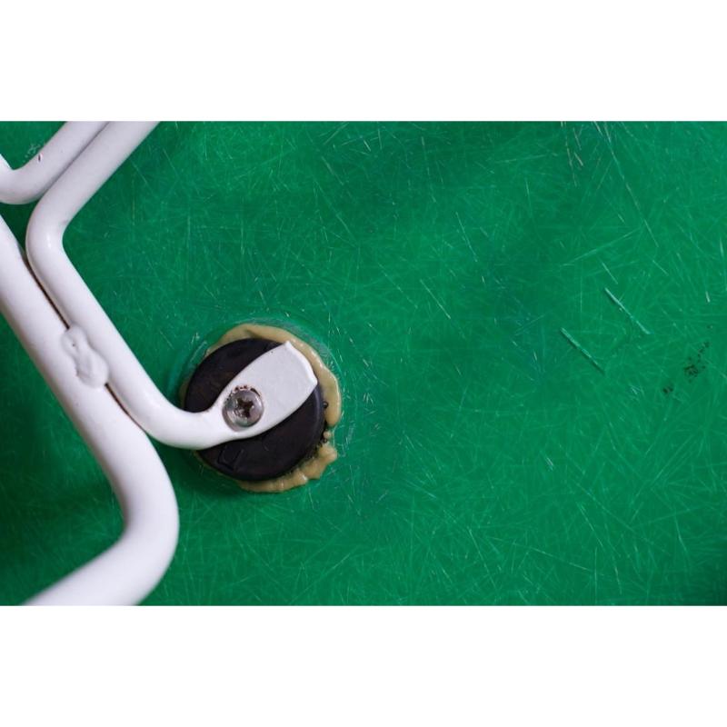 Metallo Sedie Vintage Green DSX -H Base di Charles & Ray Eames per Herman Miller, anni '60 in vendita