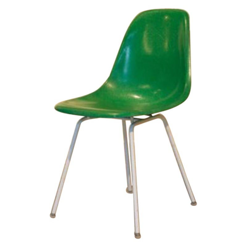 Sedie Vintage Green DSX -H Base di Charles & Ray Eames per Herman Miller, anni '60 in vendita