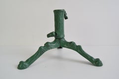 Vintage Green  Christmas Tree Stand, Czechoslovakia, 1960's.