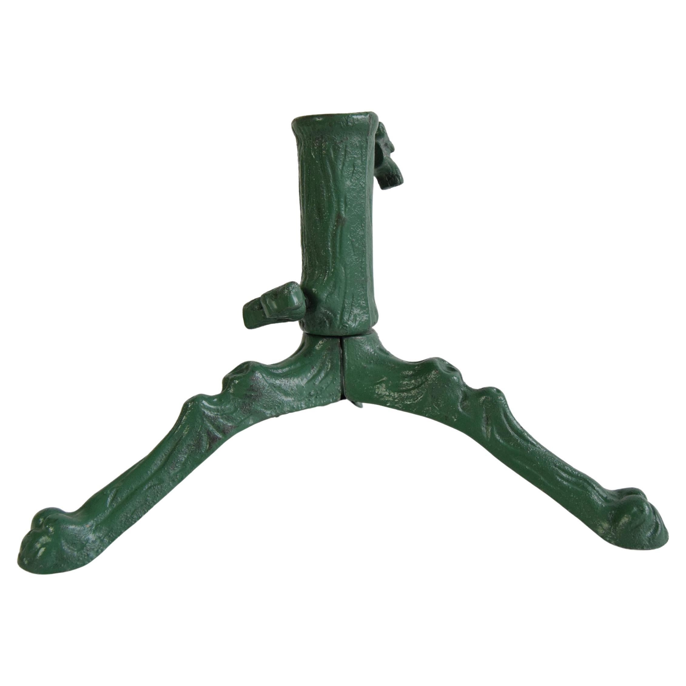 Vert Vintage  Stand de sapin de Noël, Tchécoslovaquie, années 1960. en vente