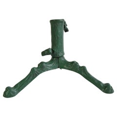 Vintage Green  Christmas Tree Stand, Czechoslovakia, 1960's.