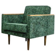Customizable Vintage Green Club Chair, 1970