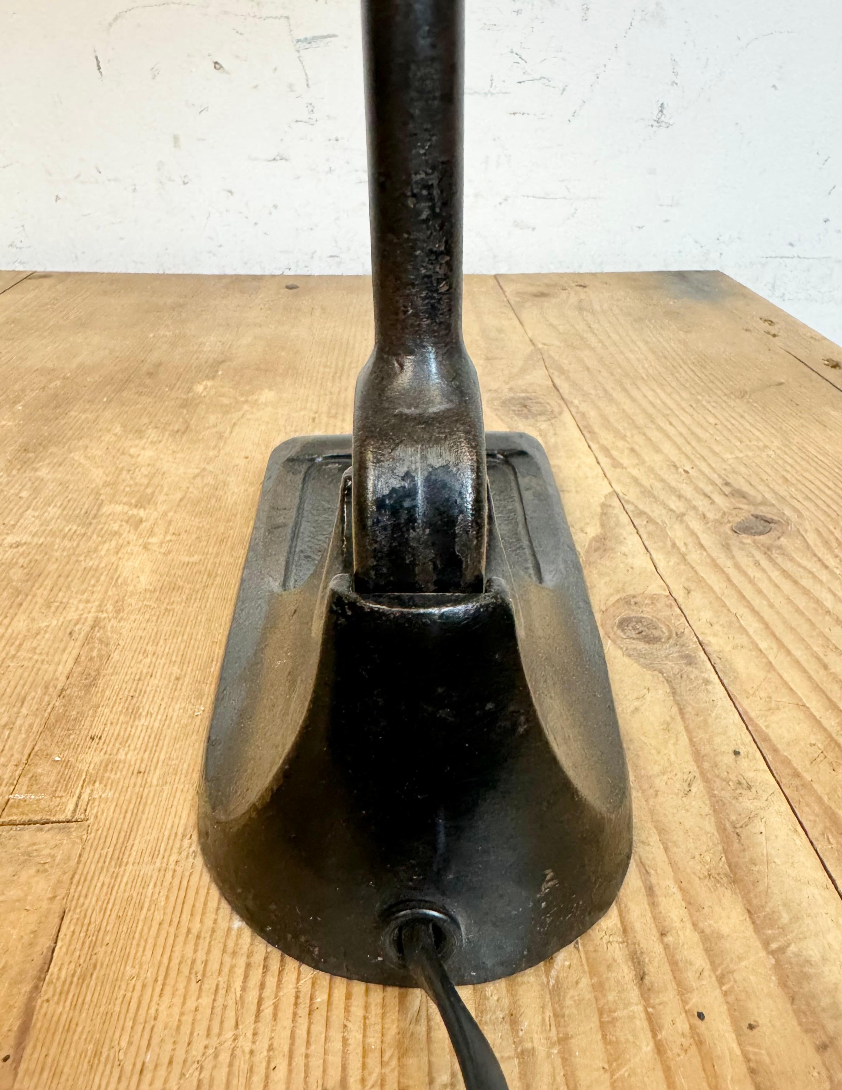 Lampe de banquier vintage en émail vert de BUR, années 1930 en vente 11