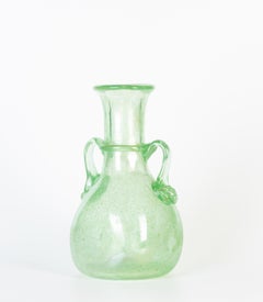Vintage Green Glass Amphora, Northern Europe, 1980s