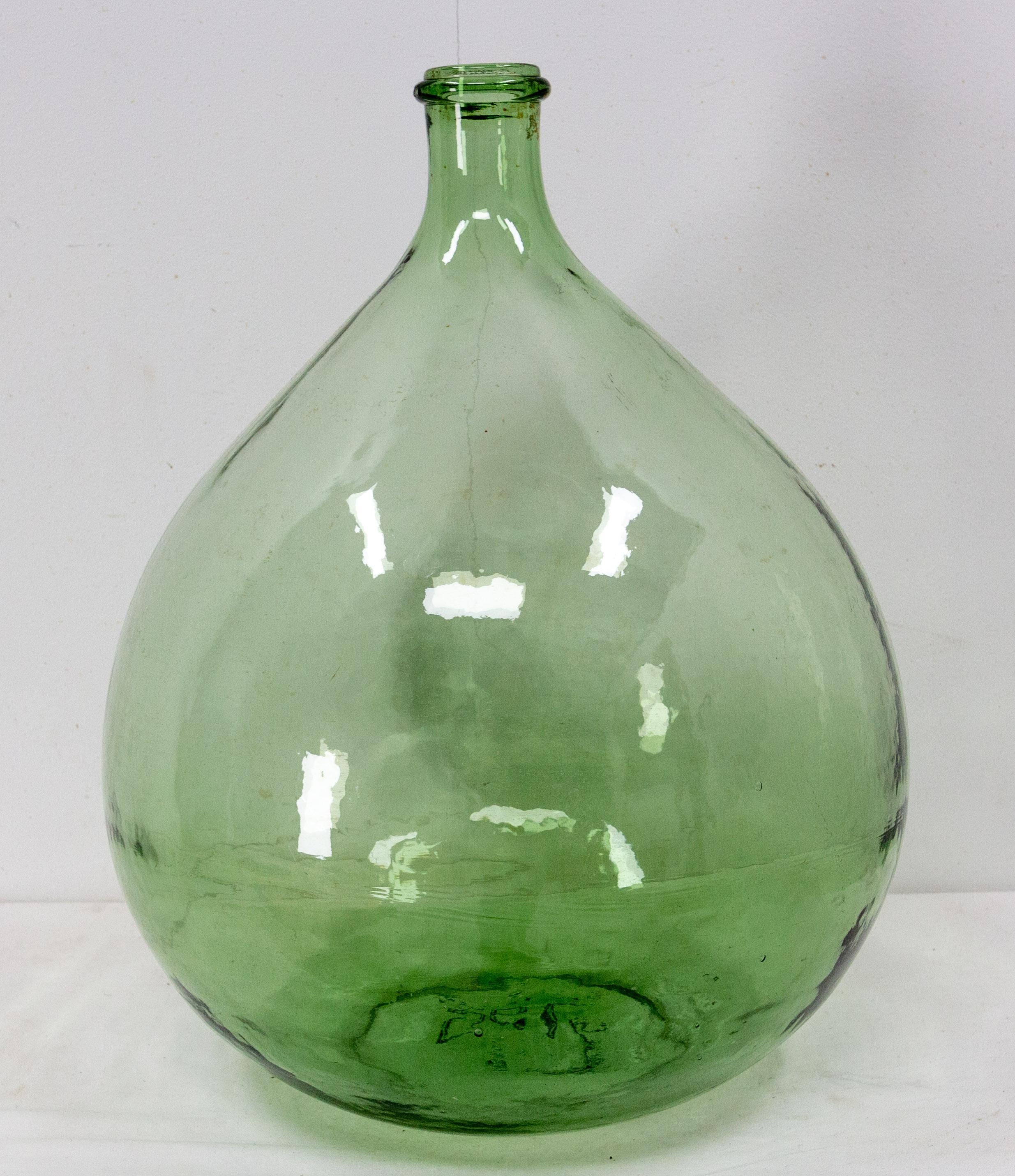 green glass carboy