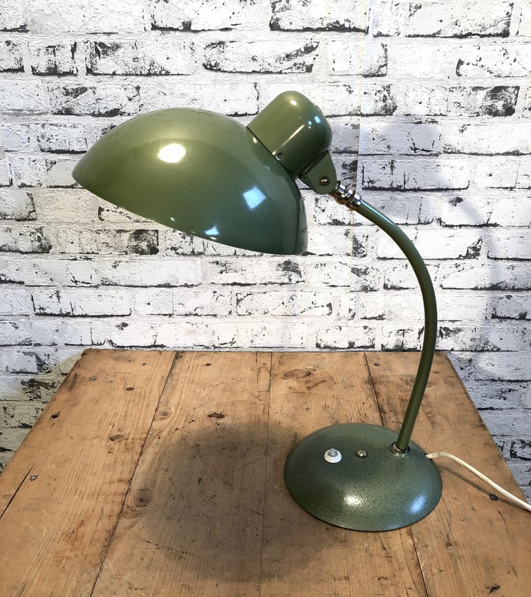 Vintage Green Industrial Desk Lamp, 1950s at 1stDibs