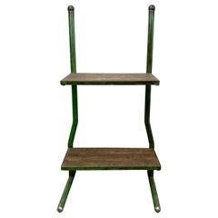 Vintage Green Industrial Shelf