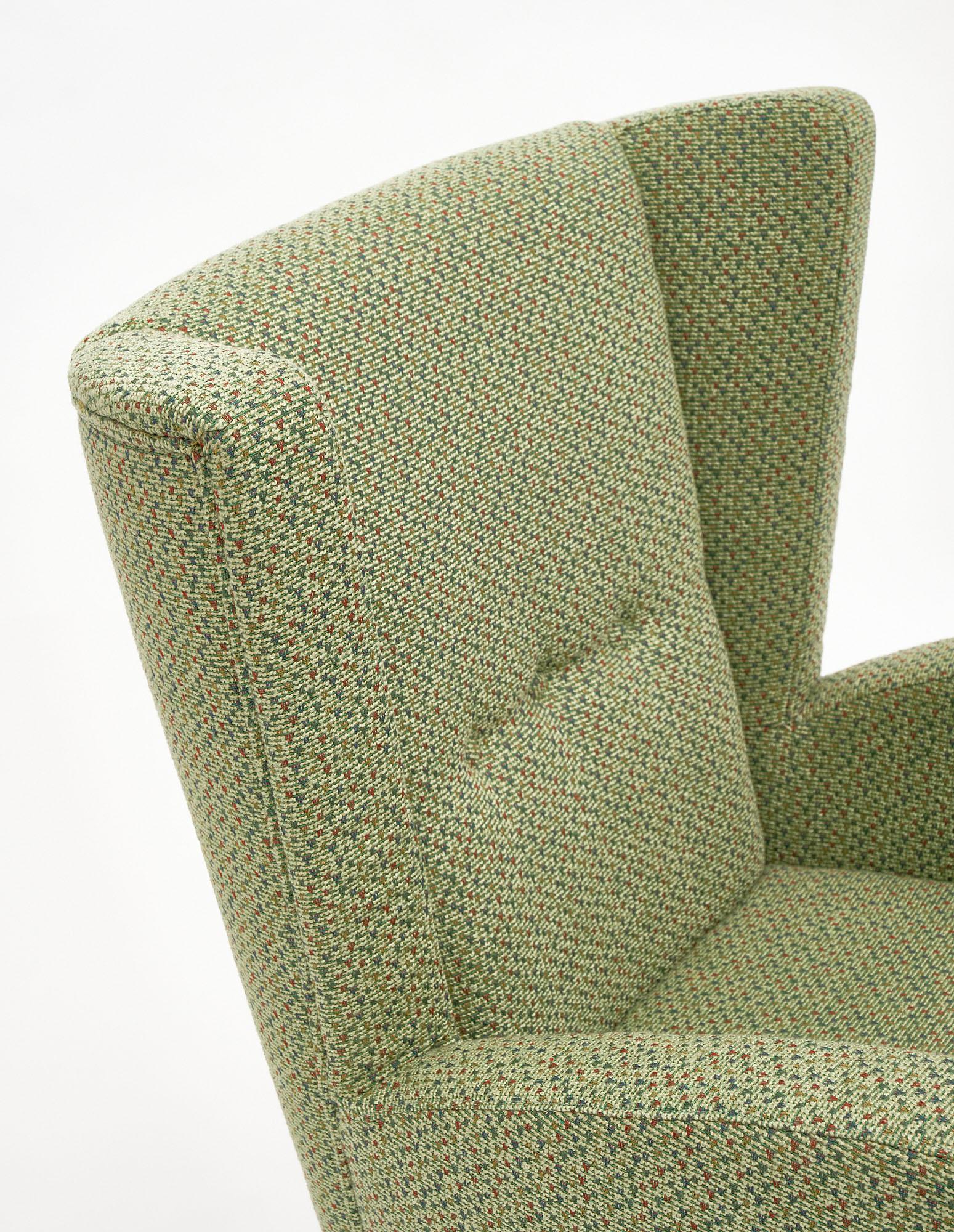 Late 20th Century Vintage Green Italian Armchairs by Poltrona Frau