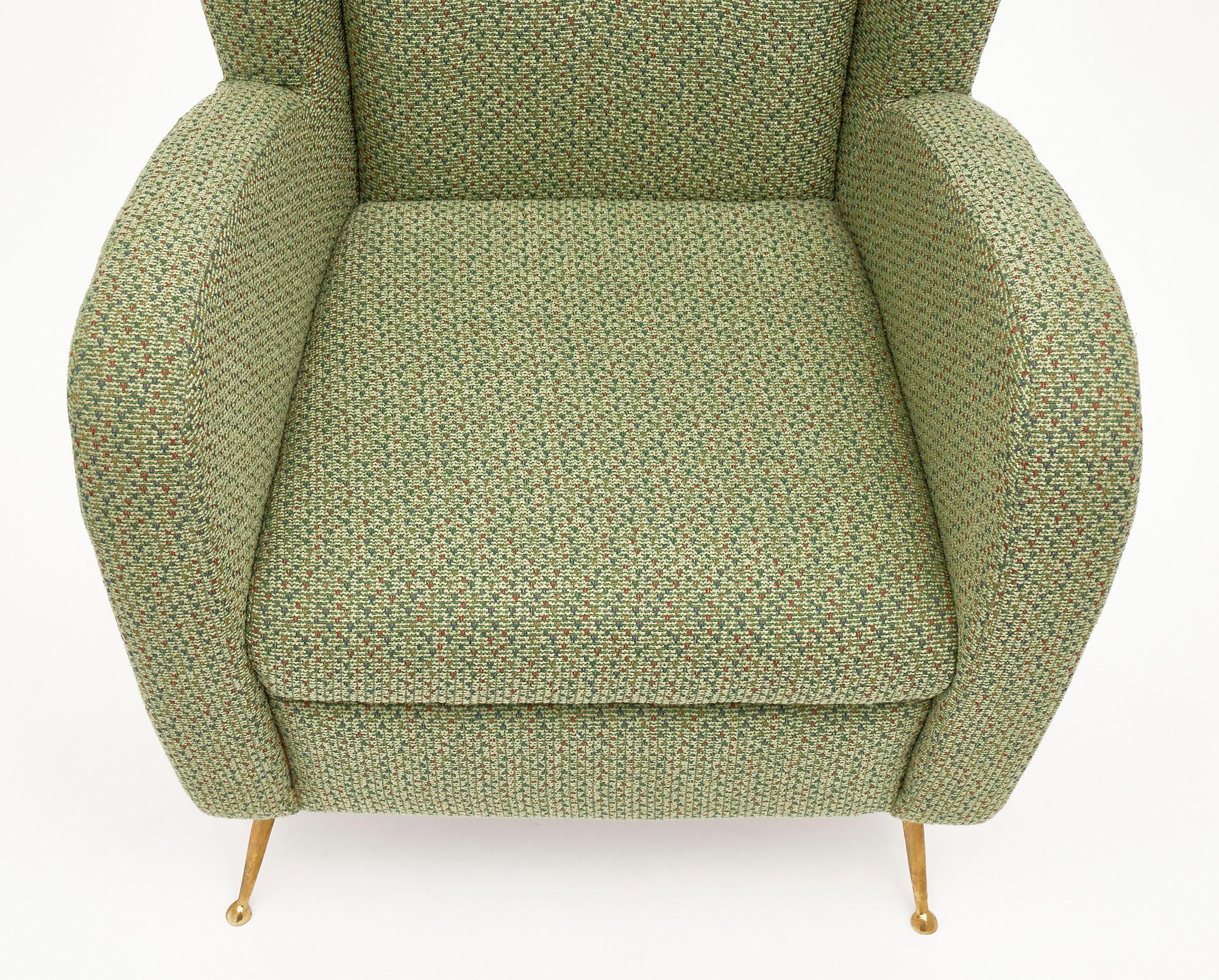 Vintage Green Italian Armchairs by Poltrona Frau 1