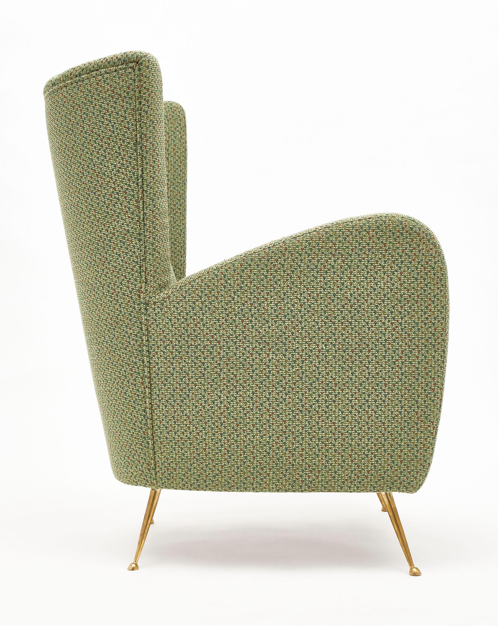 Vintage Green Italian Armchairs by Poltrona Frau 2