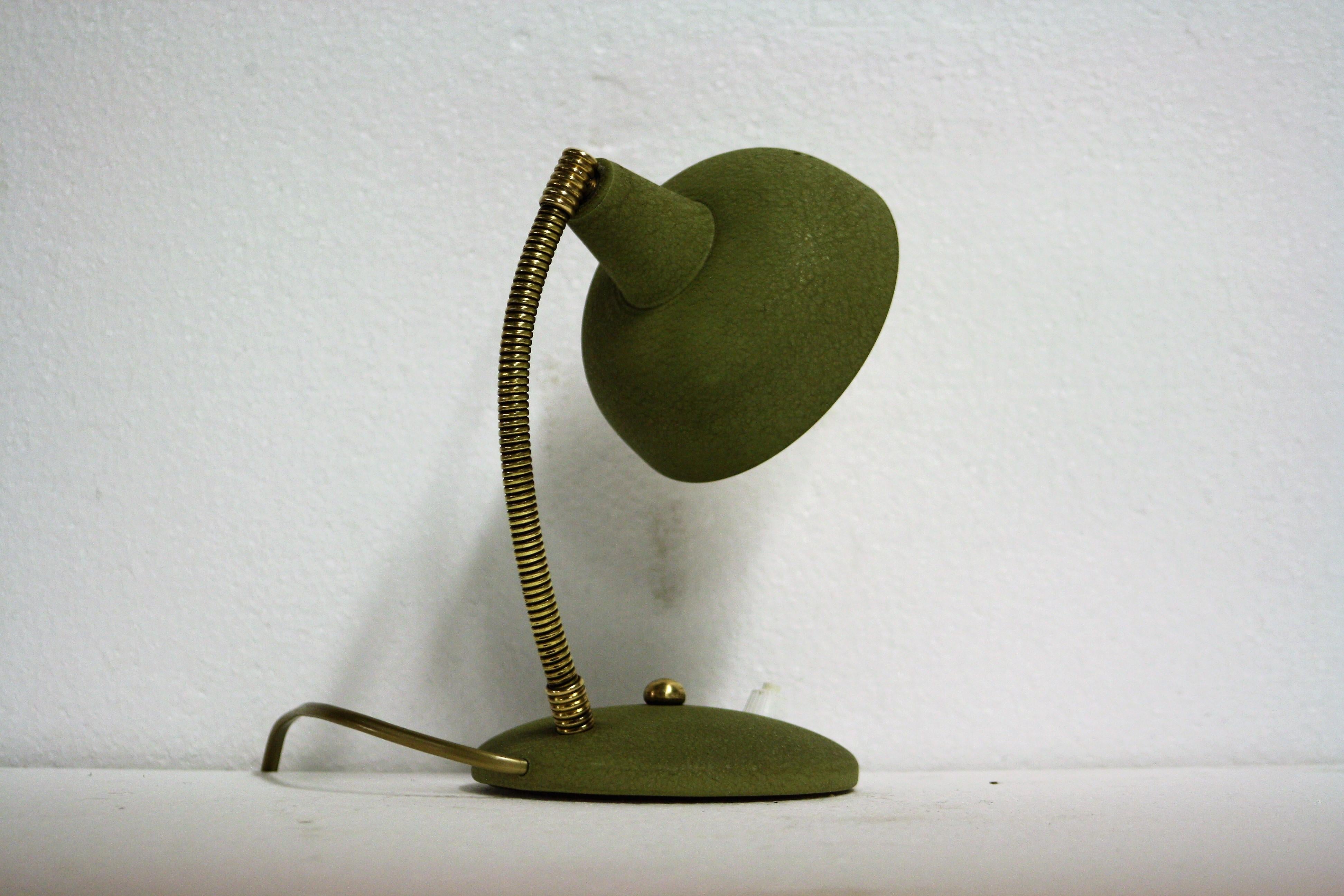 green desk lamp vintage