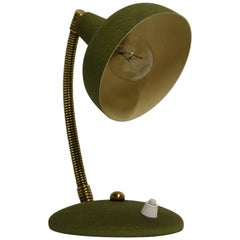 Vintage Green Italian Desk Lamp, 1950s