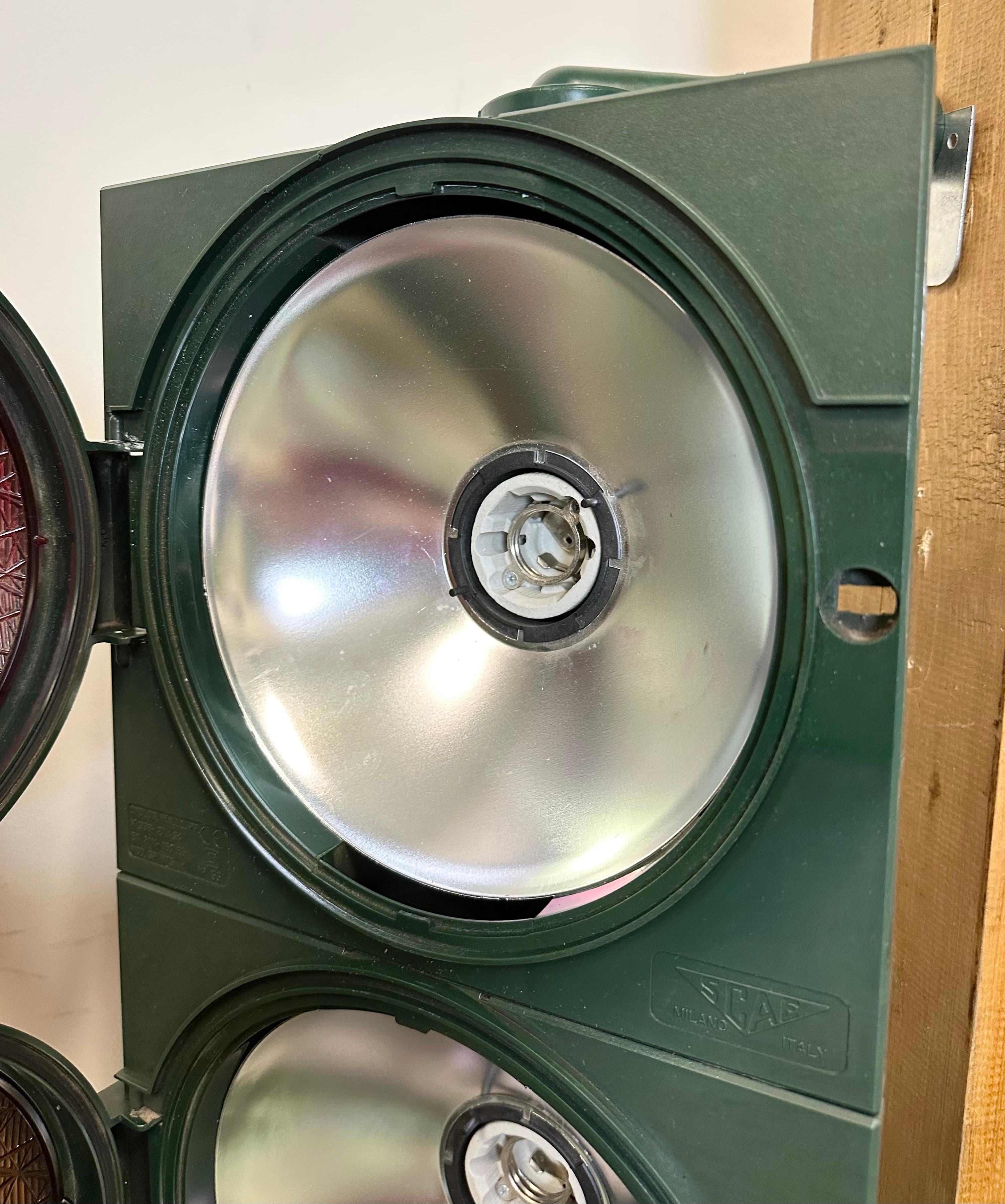Vintage Green Italian Traffic Lights, 1980s For Sale 5