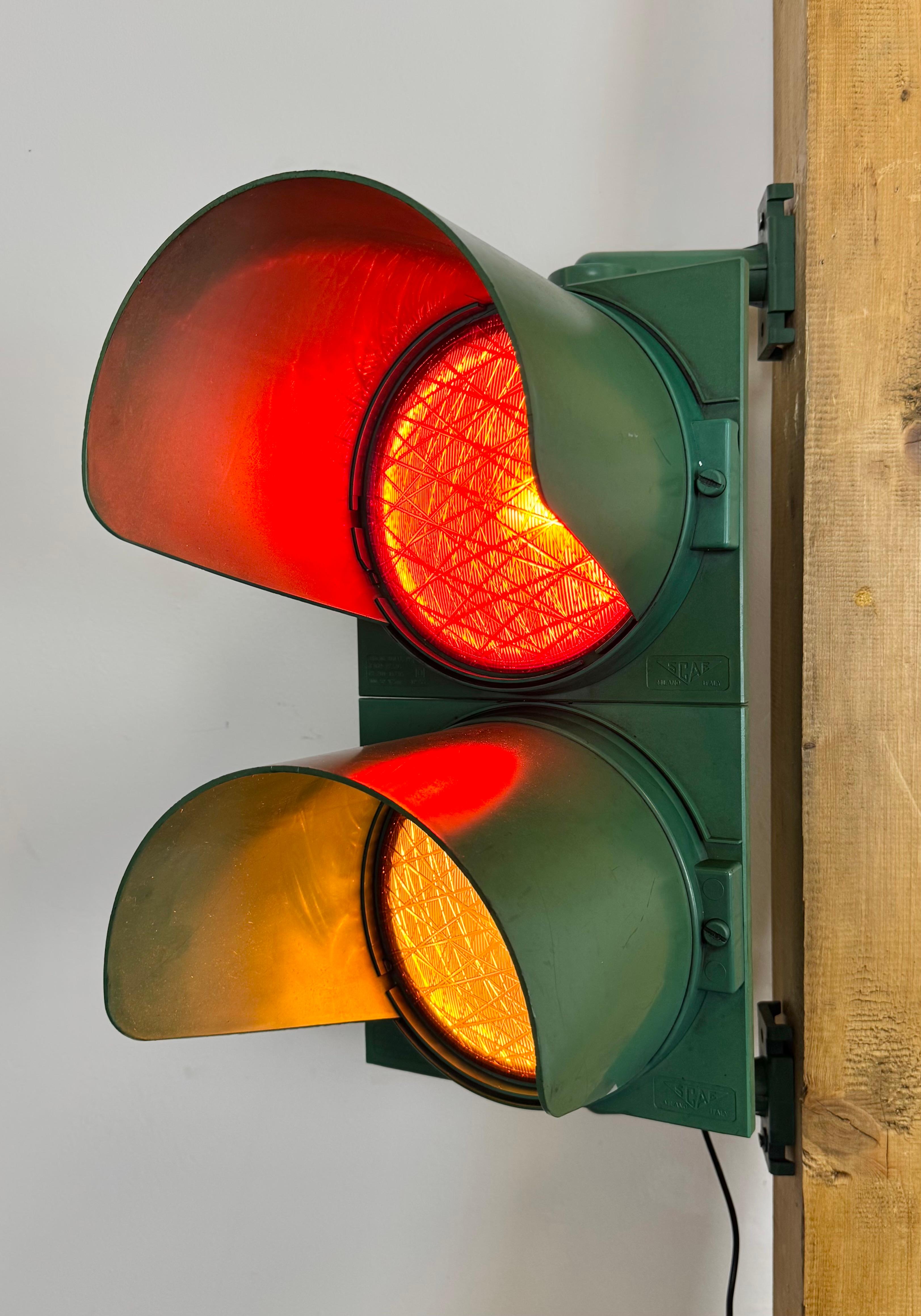 Vintage Green Italian Traffic Lights, 1980s For Sale 11