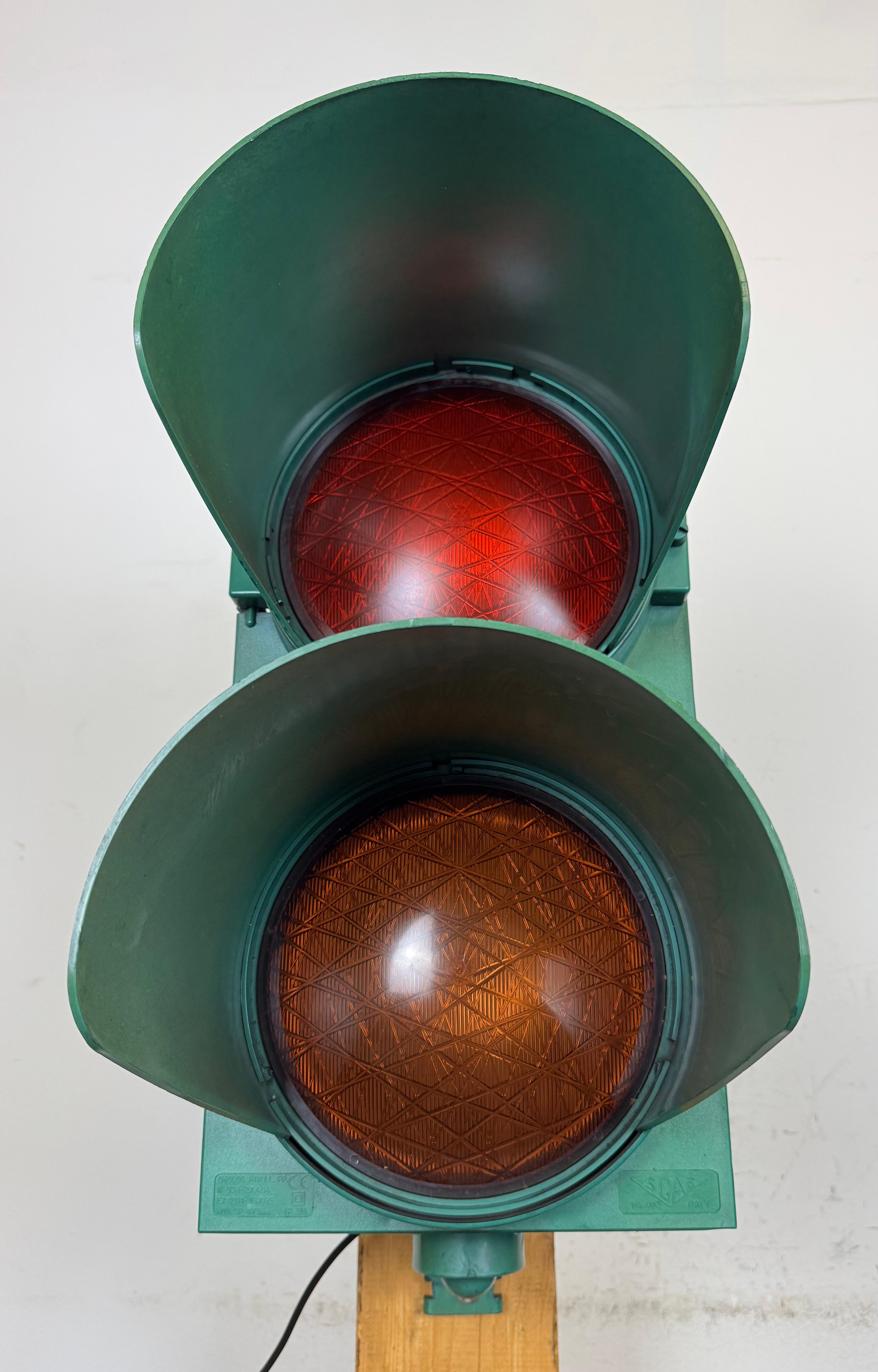 Vintage Green Italian Traffic Lights, 1980s For Sale 12