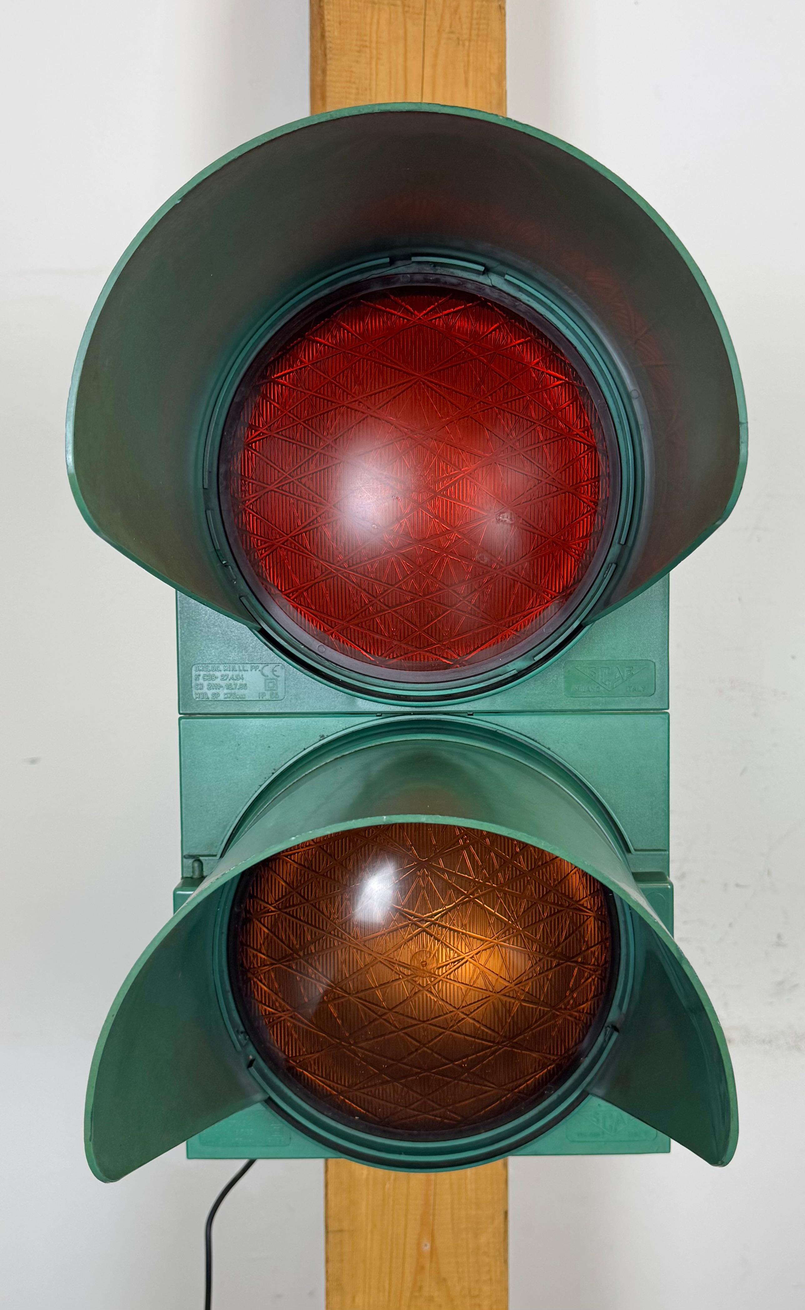 Vintage Green Italian Traffic Lights, 1980s For Sale 14