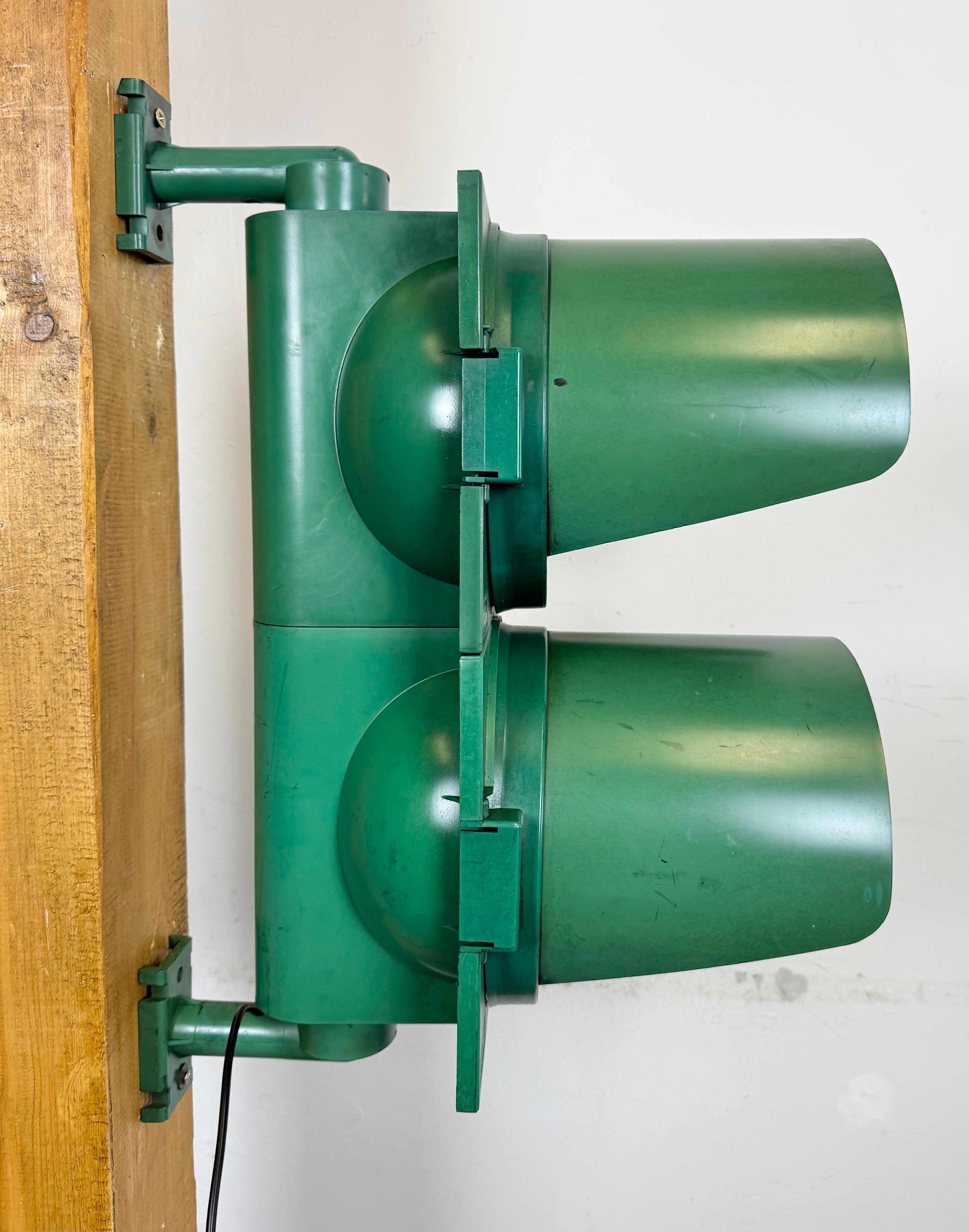 Plastic Vintage Green Italian Traffic Lights, 1980s For Sale