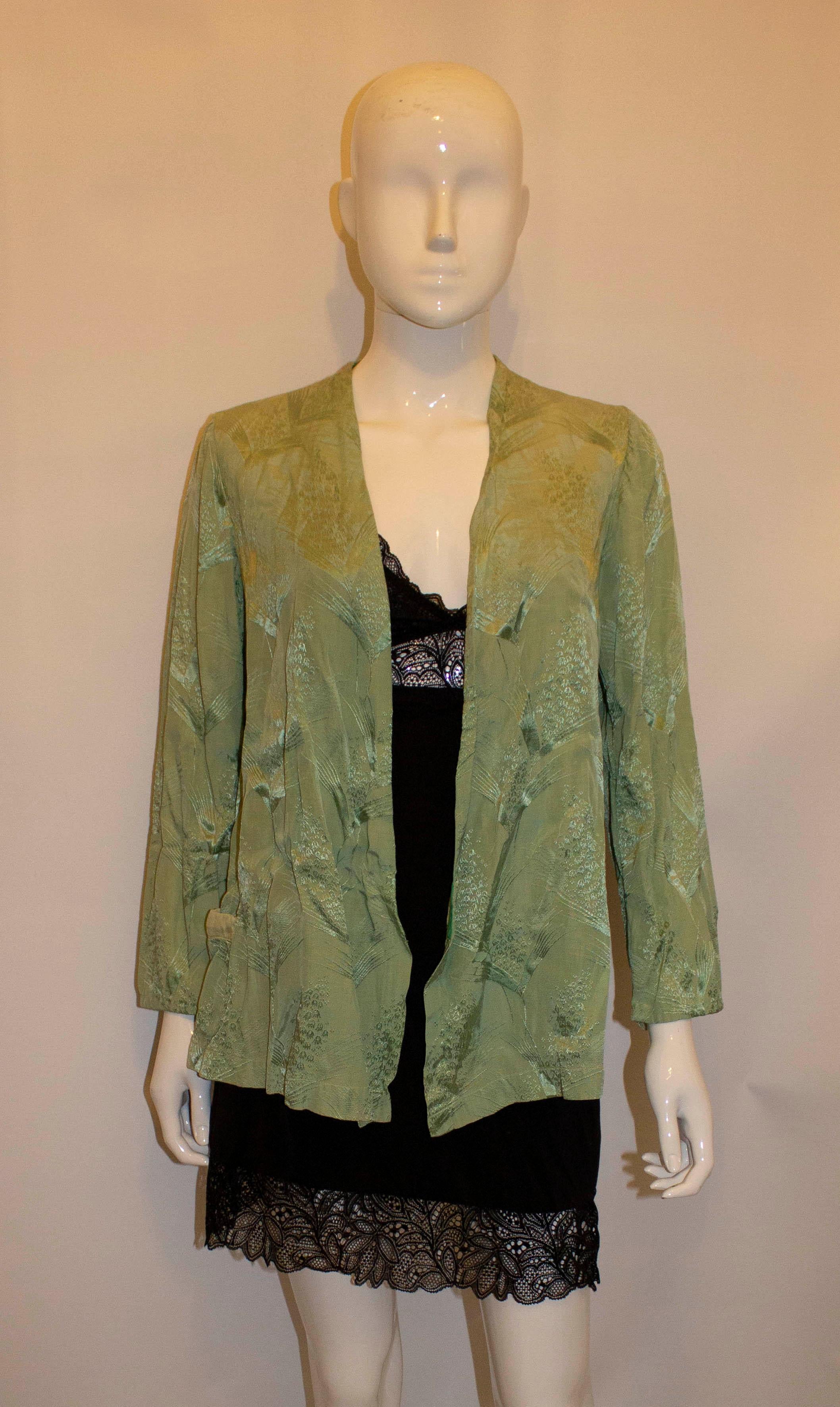 Vintage Green Jacket For Sale 1