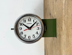 Grüne Kappa Maritime doppelseitige Vintage-Wanduhr, 1980er Jahre