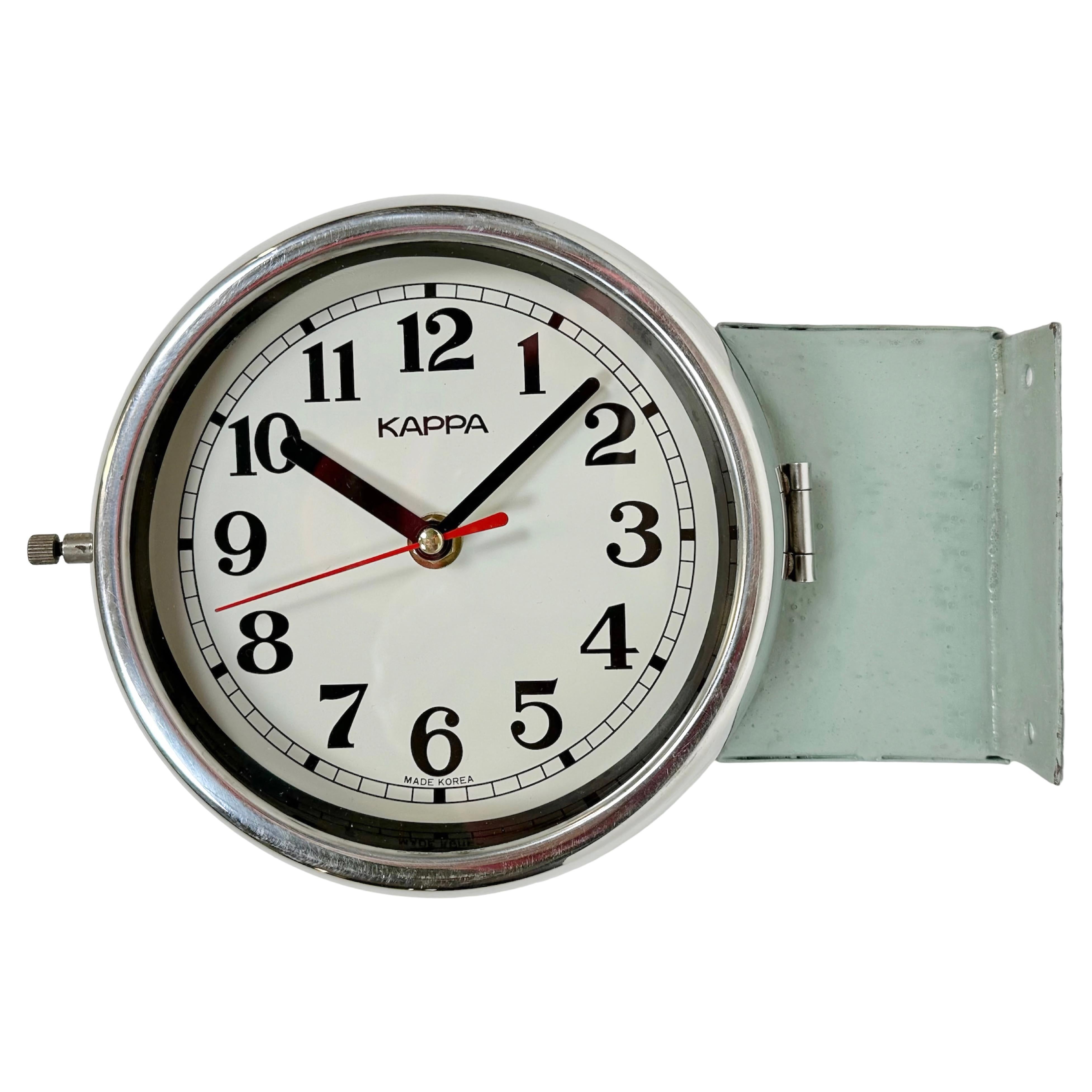 Big and Bold 1940's Double Sided School House Clock at 1stDibs double