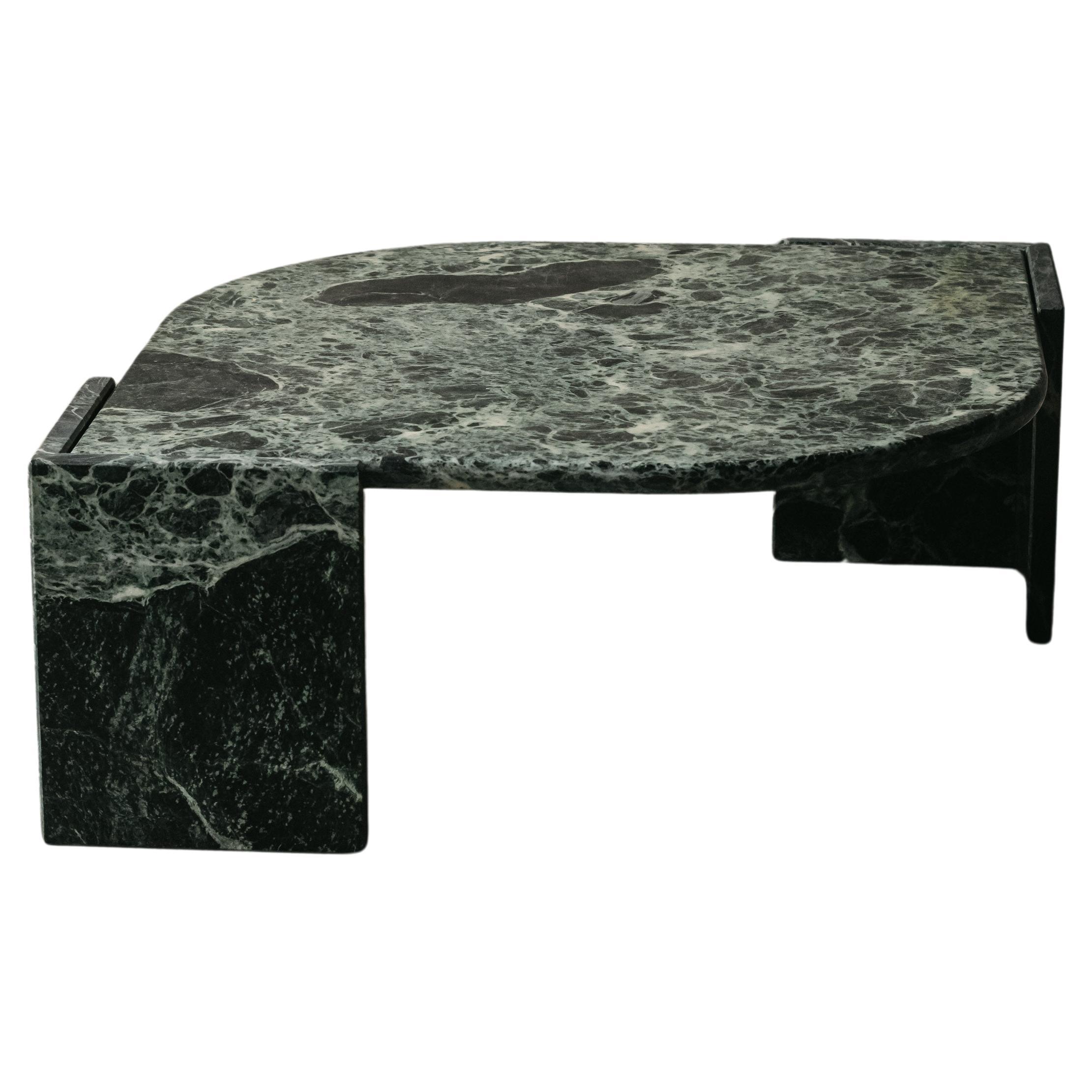 Vintage Green Marble Coffee Table From Italy, Circa 1970