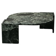 Vintage Green Marble Coffee Table From Italy, Circa 1970