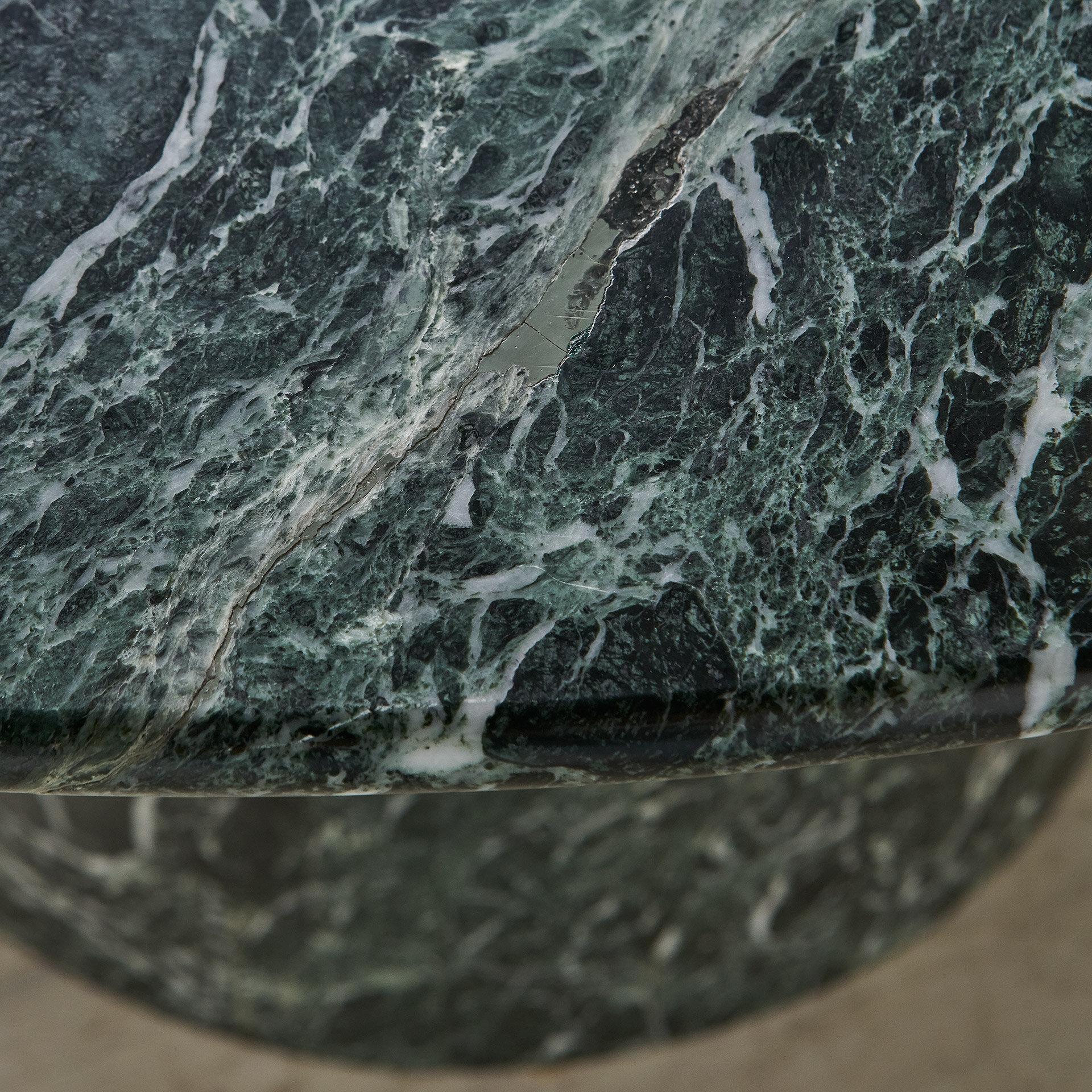 American Vintage Green Marble Dining Table For Sale