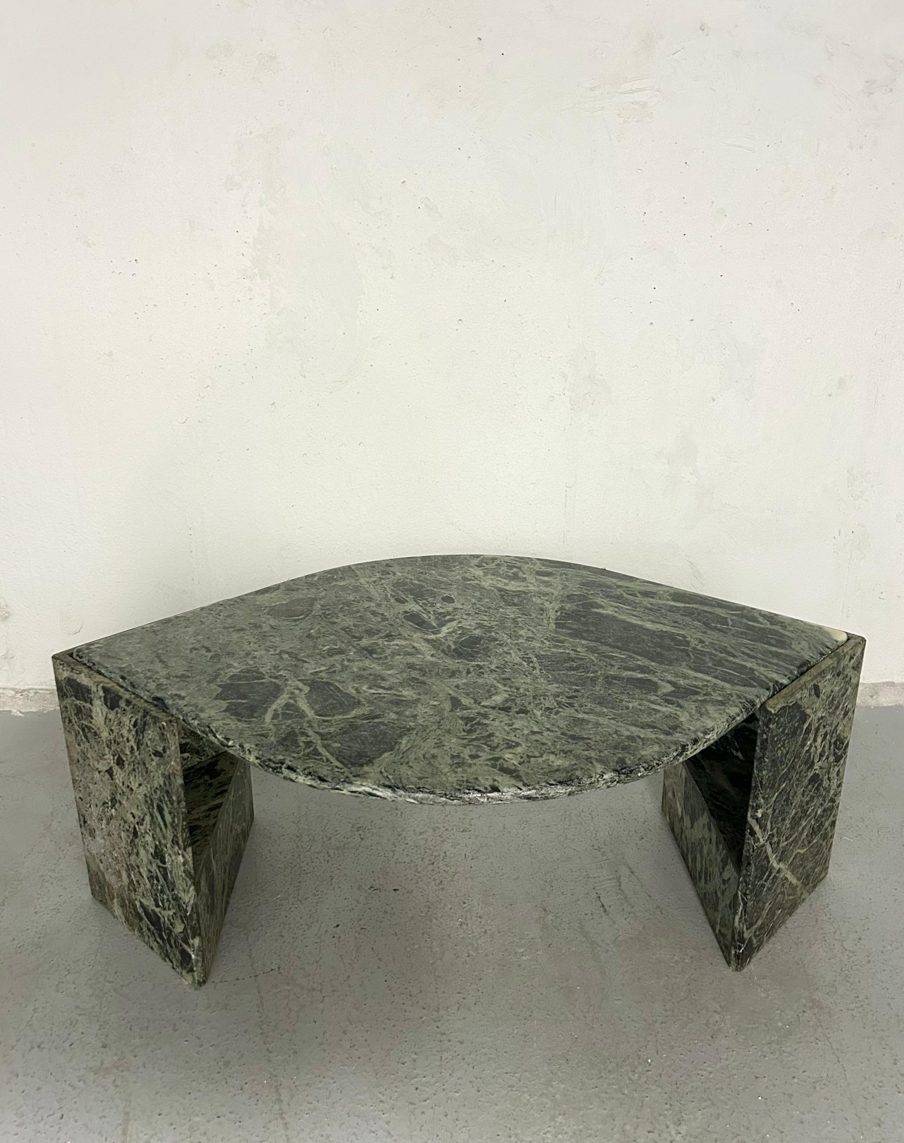Vintage Green Marble Coffee Table