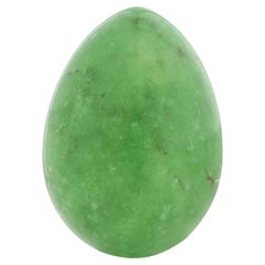 Vintage Green Marble Paperweight , 1970s