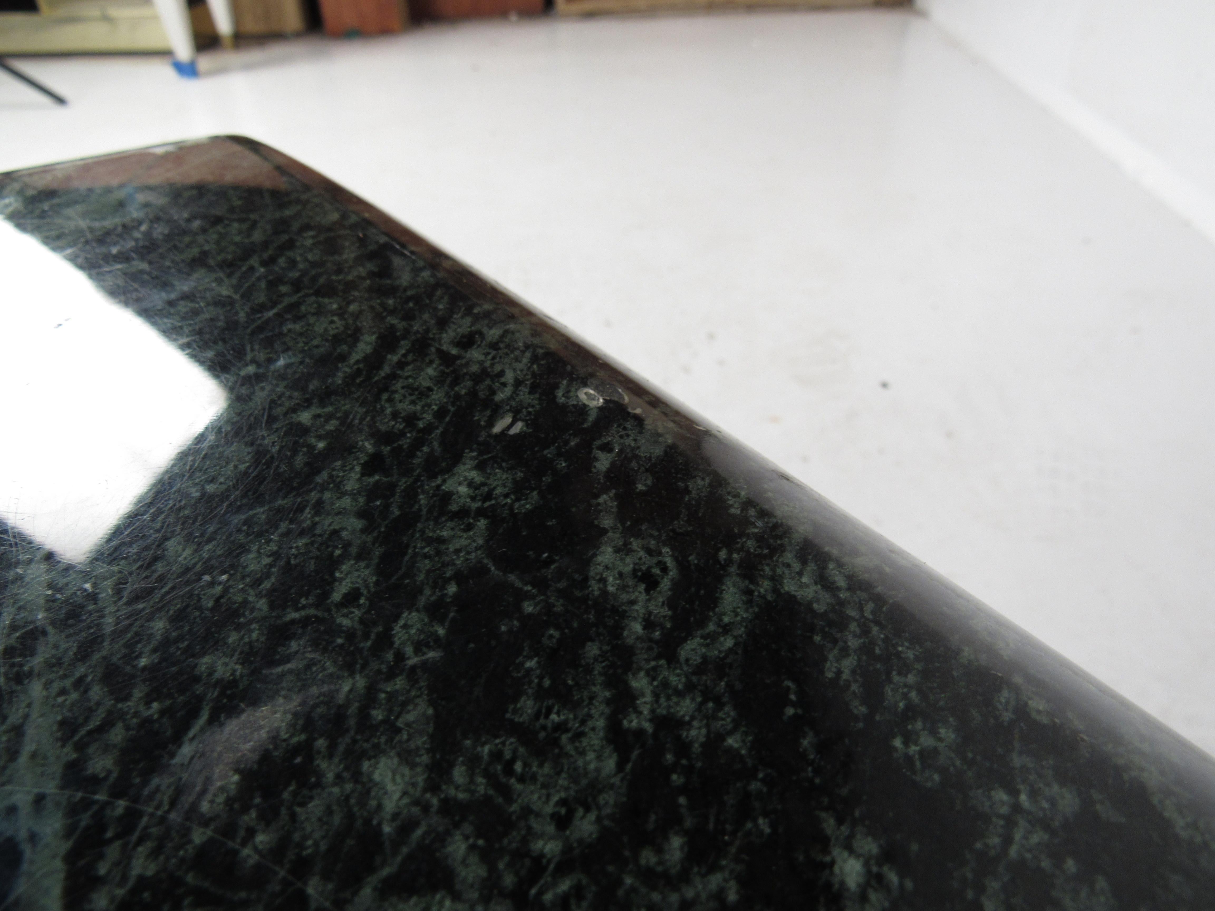 Vintage Green Marble Side Table 3
