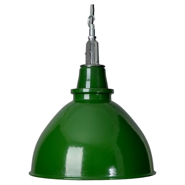 Vintage Green Maxlume Pendant Light For Sale at 1stDibs