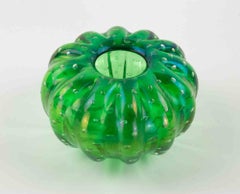 Vintage Grün Murano Glas Schale 1970s