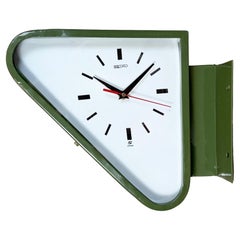 Vintage Green Seiko Maritime Double-Sided Wall Clock, 1970s