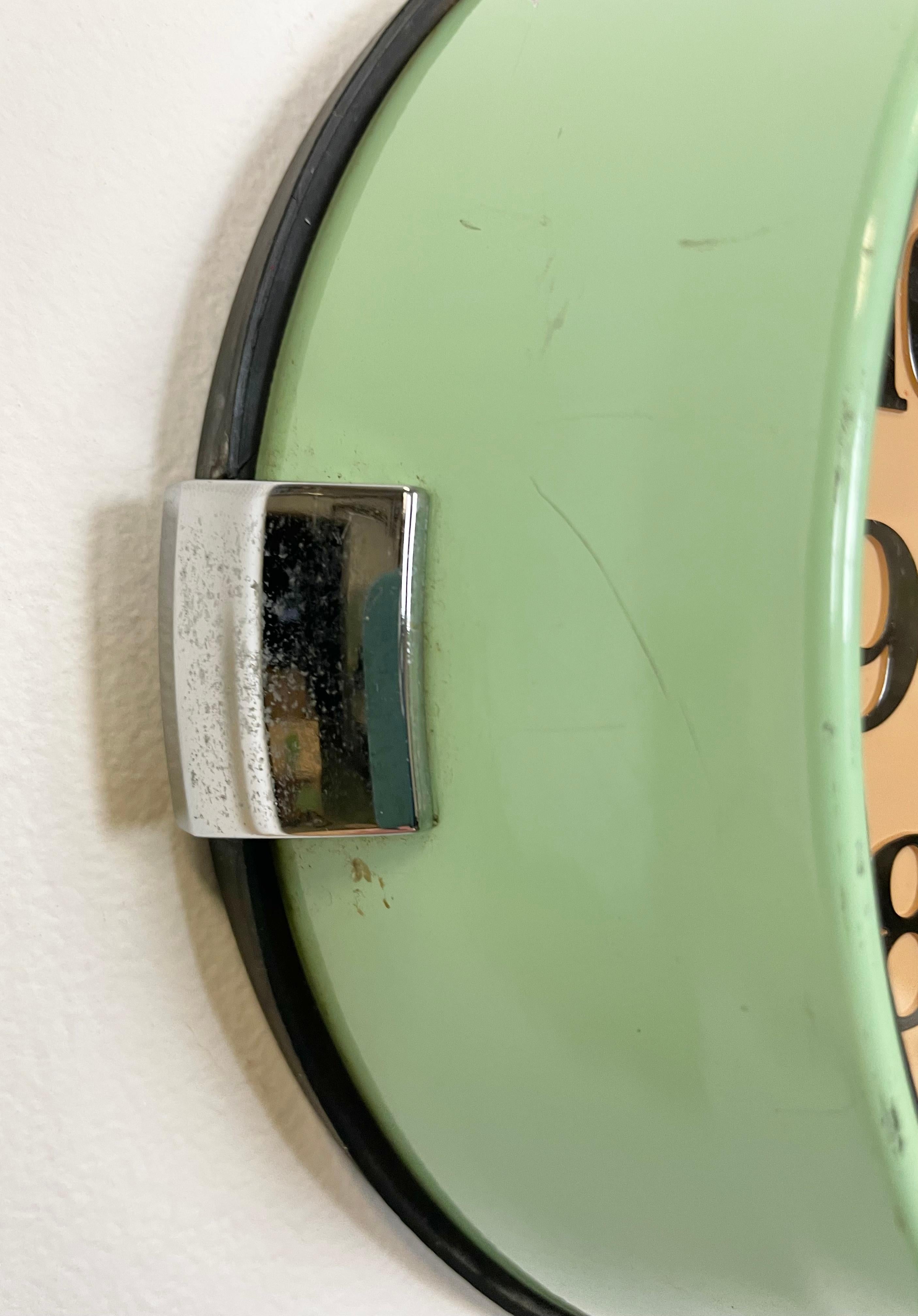 Vintage Green Seiko Navy Wall Clock, 1970s In Good Condition For Sale In Kojetice, CZ