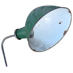 Vintage Green Shabby Industrial light, 20th Century