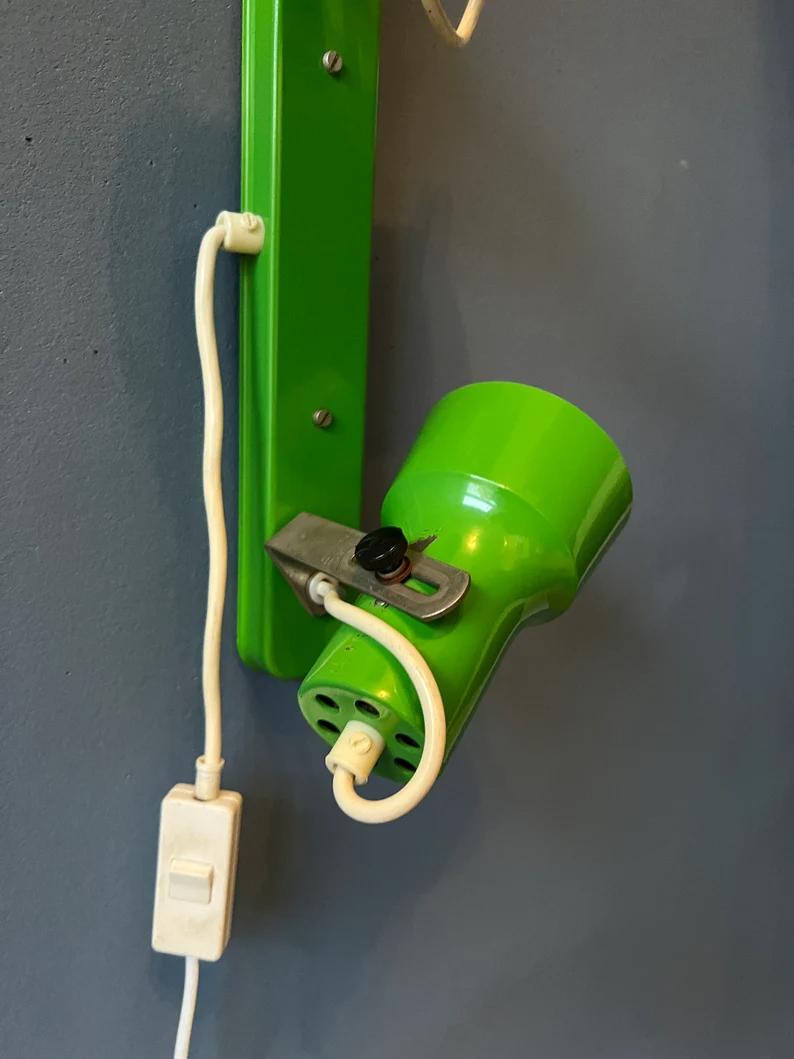 Vintage Green Space Age Wall Light, 1970s For Sale 2