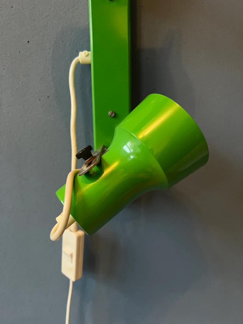 Vintage Green Space Age Wall Light, 1970s For Sale 3