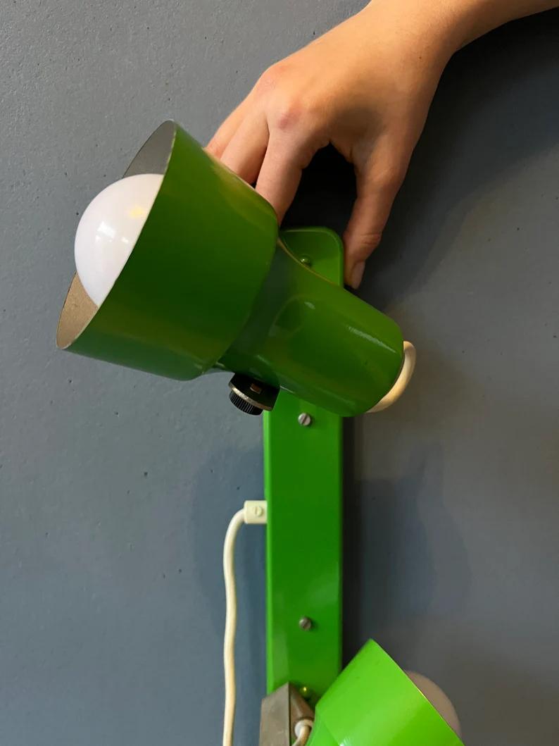 Vintage Green Space Age Wall Light, 1970s For Sale 4