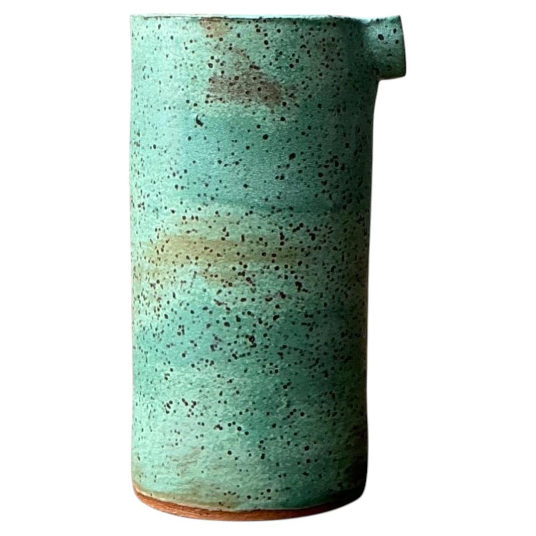 Vintage Green Spout Ceramic Vase