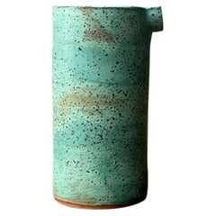 Vintage Green Spout Ceramic Vase