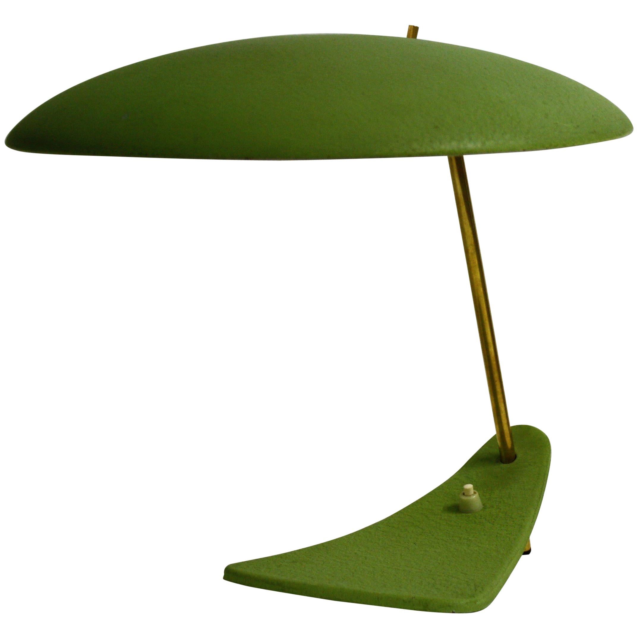 Vintage Green Stilnovo Table Lamp, 1950s, Italy