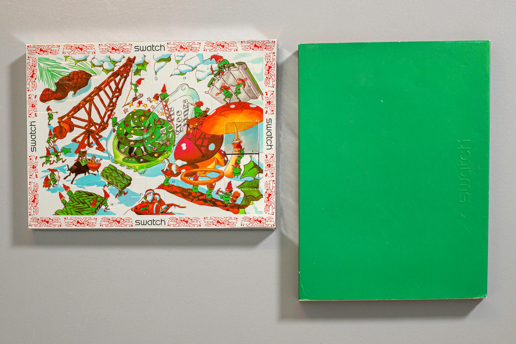 Moderne Swatch vintage vert SEASONS GREETING GZ900, 1997