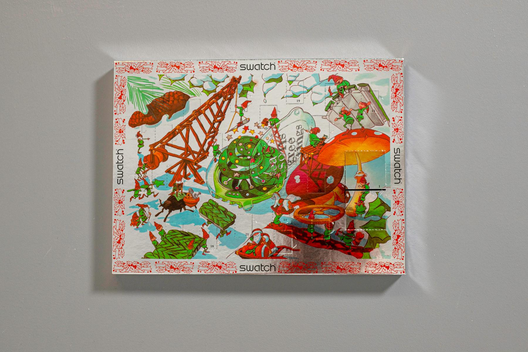  Swatch vintage vert SEASONS GREETING GZ900, 1997 Unisexe 