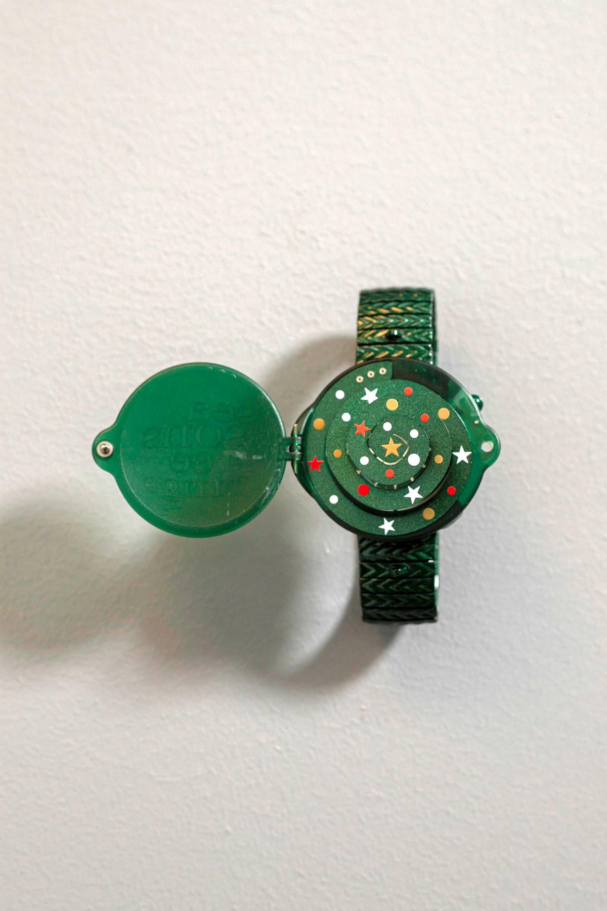 Swatch vintage vert SEASONS GREETING GZ900, 1997 2