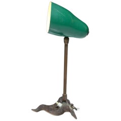 Retro Green Table Lamp 1950s Cocotte in Style of Pierre Guariche