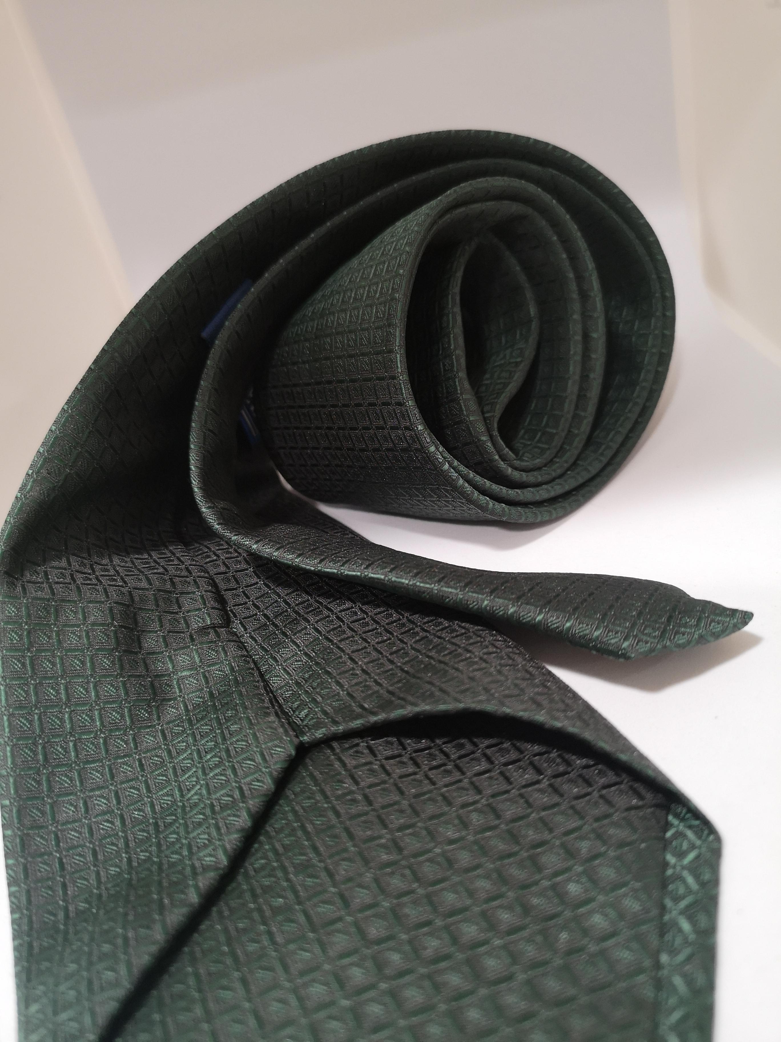Vintage green tie In Good Condition In Capri, IT