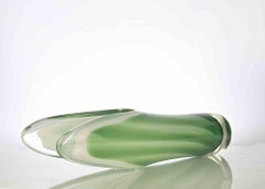 Vintage Green Vase, italy, 1970s